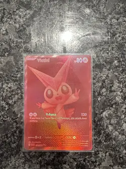 Red Victini 171/086 Black Bolt Pokemon Card Rare Pack Fresh Near Mint US Seller - Image 1