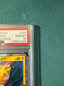 PSA 10 Pokemon Card Playing in the Sea Pikachu Surfing 392/SM-P 2019 Japanese - Image 5
