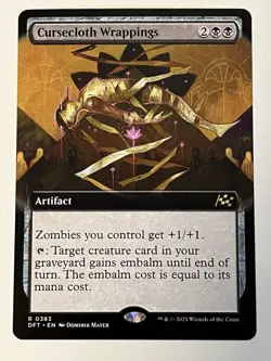 Cursecloth Wrappings (Extended Art) Aetherdrift Regular MTG 0383 Rare - Image 1