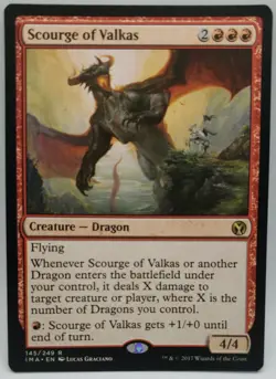 mtg magic scourge of valkas ENGLISH FRENCH fleau de valkas 4 available - Image 1