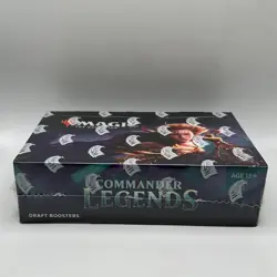 MTG Commander Legends Draft Booster Box Magic The Gathering Factory Sealed! 630509796434 - Image 1