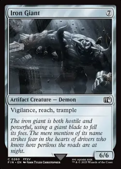 Iron Giant FOIL Final Fantasy MTG NM - Image 1