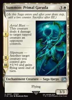 Summon: Primal Garuda FOIL Final Fantasy MTG NM - Image 1