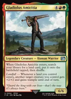 Gladiolus Amicitia FOIL Final Fantasy MTG NM - Image 1