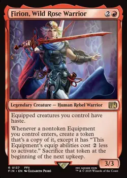 Firion, Wild Rose Warrior FOIL Final Fantasy MTG NM - Image 1