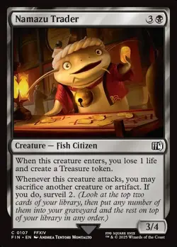 Namazu Trader FOIL Final Fantasy MTG NM - Image 1