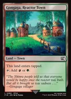 Gongaga, Reactor Town FOIL Final Fantasy MTG NM - Image 1