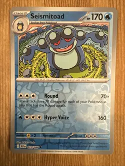 Seismitoad 021/086 Uncommon Reverse Holo - Pokemon TCG Black Bolt - NM - Image 1