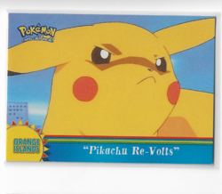 2000 Topps Pokemon Pikachu Revolts OR3 Blue Logo Non Foil - Image 1