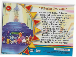 2000 Topps Pokemon Pikachu Revolts OR3 Blue Logo Non Foil - Image 2