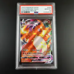 PSA 10 Charizard Vmax 020/189 Darkness Ablaze Holo Graded Pokemon Card - Image 1