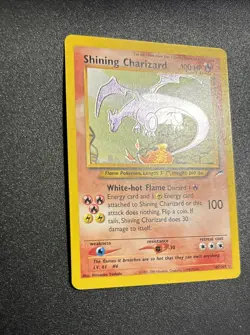 Pokemon TCG Shining Charizard Holo Secret Rare Neo Destiny 107/105 WOTC LP - Image 4