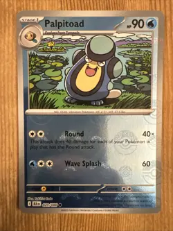 Palpitoad 020/086 Poke Ball Reverse Holo Common - Pokemon TCG Black Bolt - NM - Image 1
