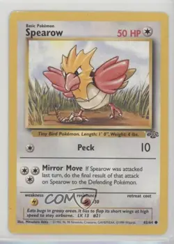 Spearow Pokemon Jungle #62 1999 12ka - Image 1