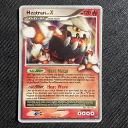 Pokemon Heatran LV X Holo Foil Black Star Promo DP31 - Image 1