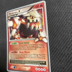 Pokemon Heatran LV X Holo Foil Black Star Promo DP31 - Image 2