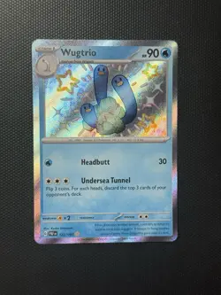 Pokemon TCG Wugtrio 122/091 SV: Paldean Fates PAF Baby Shiny Rare Holo NM - Image 1
