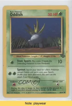 Oddish Pokemon Jungle #58 1999 READ fm0 - Image 1