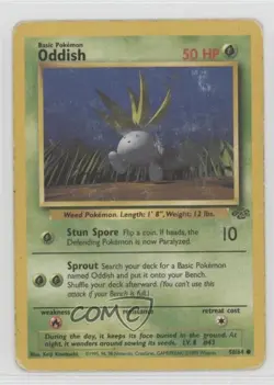 Oddish Pokemon Jungle #58 1999 2f4 - Image 1