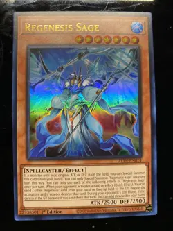 Regenesis Sage - ALIN-EN014 - 1st Ed Ultra Rare NM Yugioh - Image 1