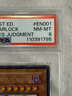 Yugioh! Dark Eradicator Warlock - SD6-EN001 - 1st Edition PSA 8 - Image 4
