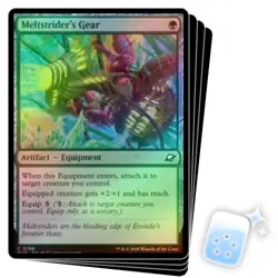FOIL MELTSTRIDER'S GEAR X4 Edge Of Eternities EOE Magic MTG MINT CARD - Image 1