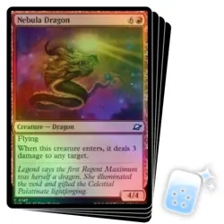 FOIL NEBULA DRAGON X4 Edge Of Eternities EOE Magic MTG MINT CARD - Image 1