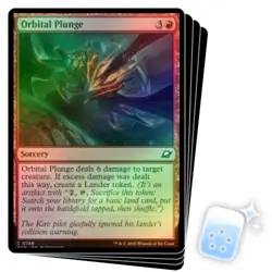 FOIL ORBITAL PLUNGE X4 Edge Of Eternities EOE Magic MTG MINT CARD - Image 1