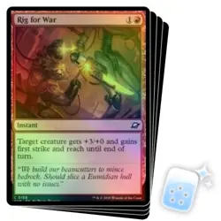 FOIL RIG FOR WAR X4 Edge Of Eternities EOE Magic MTG MINT CARD - Image 1