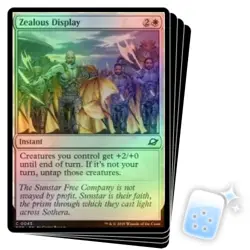 FOIL ZEALOUS DISPLAY X4 Edge Of Eternities EOE Magic MTG MINT CARD - Image 1