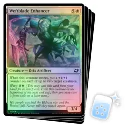 FOIL WEFTBLADE ENHANCER X4 Edge Of Eternities EOE Magic MTG MINT CARD - Image 1