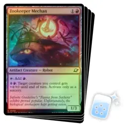 FOIL ZOOKEEPER MECHAN X4 Edge Of Eternities EOE Magic MTG MINT CARD - Image 1