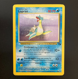 Pokemon Card Lapras Holo 10/62 Fossil ITA italiano good GD vintage - Image 1
