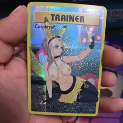 poke full art Pop Out Sexy Card Holo Anime CUSTOM ART - Image 2