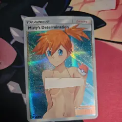 poke full art Pop Out Sexy Card Holo Anime CUSTOM ART - Image 1