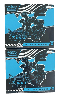 Pokemon - Trading Card Game: Scarlet & Violet Black Bolt Elite Trainer Box 2 LOT - Image 1