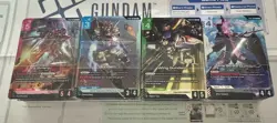 Gundam Card Game TCG 4x Starter Deck ST01 ST02 ST03 ST04 ENGLISH BANDAI - Image 1