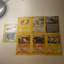 Pokemon e-Reader Card Lot -Expedition & Aquapolis - Skarmory Holo + Vintage WOTC - Image 2