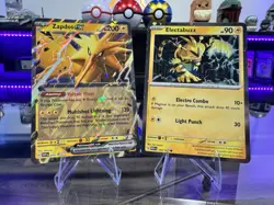 Zapdos ex Black Star Promo & Electabuzz 125/165 Promo Card Lot Pokemon 151 - Image 1