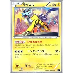 Pokemon Raikou 033/171 XY The Best of XY Japanese Card - Image 1