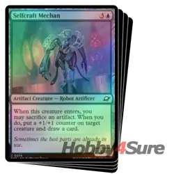 Foil Selfcraft Mechan X4 M/NM Magic: The Gathering MTG Edge Of Eternities - Image 1