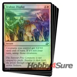 Foil Zealous Display X4 M/NM Magic: The Gathering MTG Edge Of Eternities - Image 1