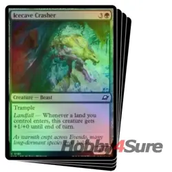 Foil Icecave Crasher X4 M/NM Magic: The Gathering MTG Edge Of Eternities - Image 1