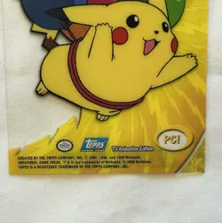 2000 Topps Pokémon TV Animation - PC1 - #25 Pikachu - Clear Card - Image 10