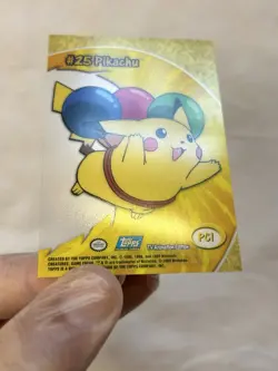 2000 Topps Pokémon TV Animation - PC1 - #25 Pikachu - Clear Card - Image 14
