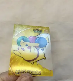 2000 Topps Pokémon TV Animation - PC1 - #25 Pikachu - Clear Card - Image 3