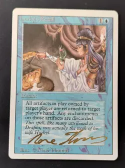 MTG Hurkyl's Recall Signed NeNe Thomas - Image 1