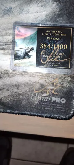 MTG Seb McKinnon My Forces are Innumerable Stitched Playmat Signed W/Seal Auth - Image 4