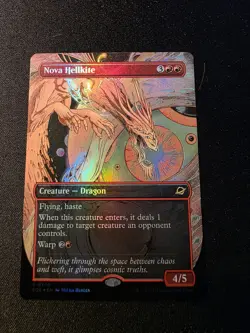 Nova Hellkite (0309) Borderless FoilEdge of Eternities Mtg - Image 1