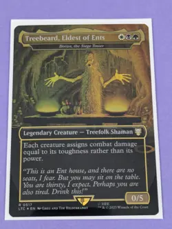 MTG: LOTR: Treebeard, Eldest of Ents - Doran, the Siege Tower Foil #0517 Rare NM - Image 1